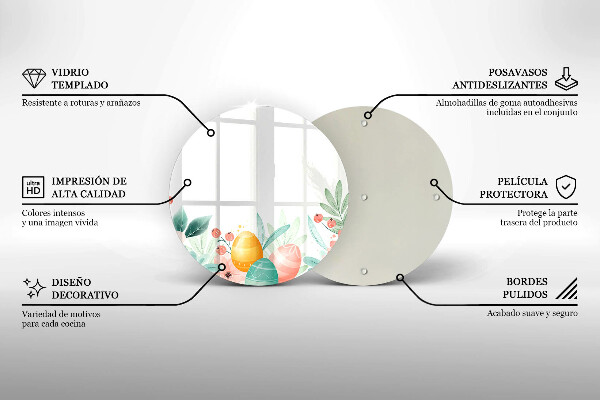 Skleněná deska do kuchyně Velikonoční vajíčka