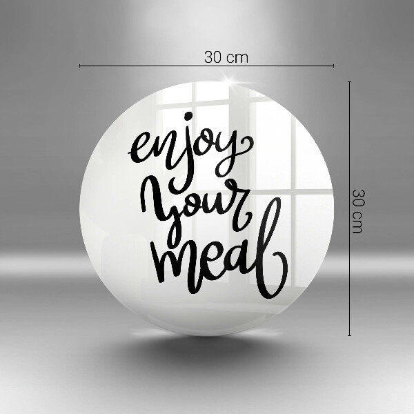 Skleněná deska do kuchyně Enjoy your meal