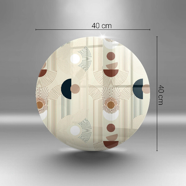 Skleněná deska do kuchyně Boho geometrické tvary