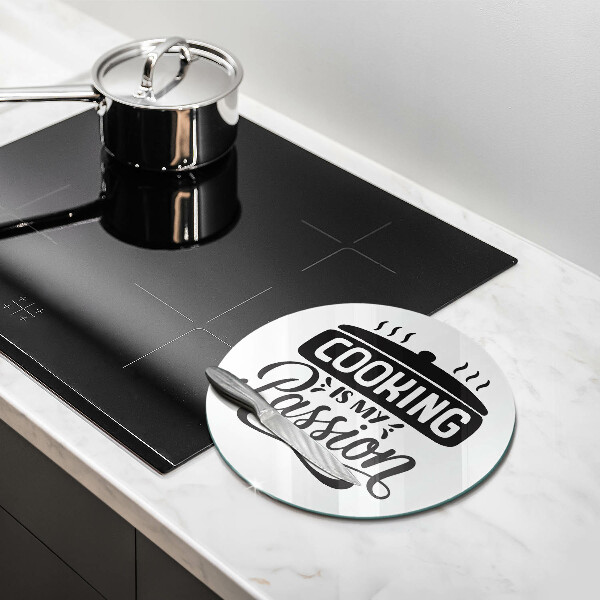 Skleněná deska do kuchyně Cooking is my passion