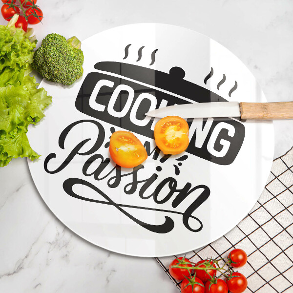 Skleněná deska do kuchyně Cooking is my passion