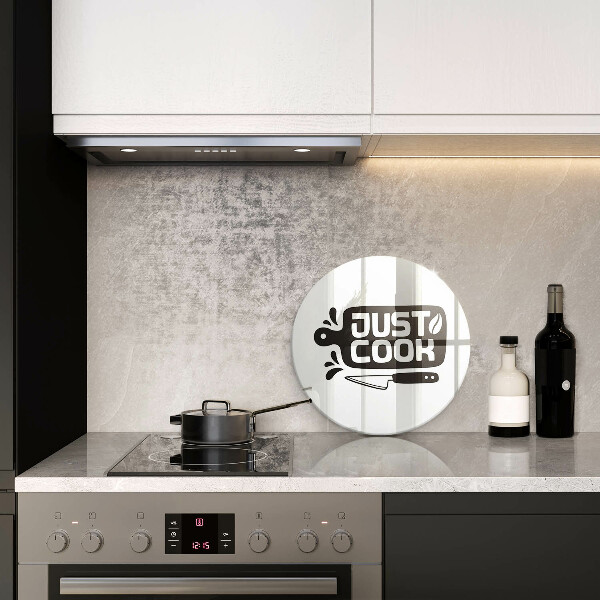 Skleněná deska do kuchyně Just cook