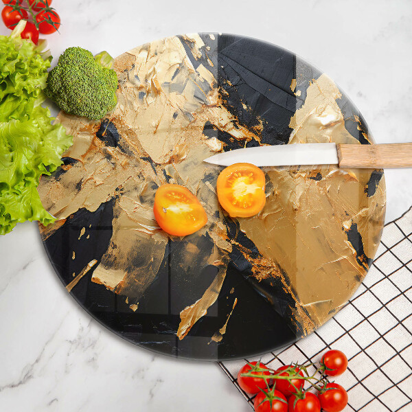 Skleněné krájecí prkénko Elegantní barva textury