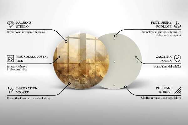 Skleněné krájecí prkénko Bohatá textura