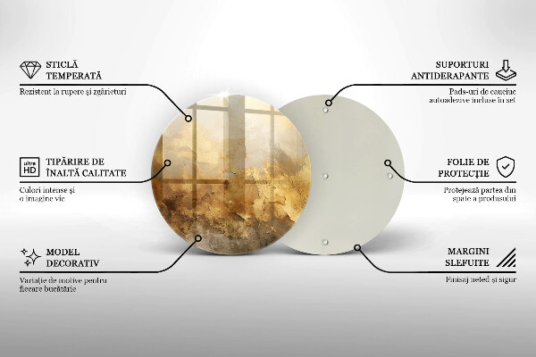 Skleněné krájecí prkénko Bohatá textura