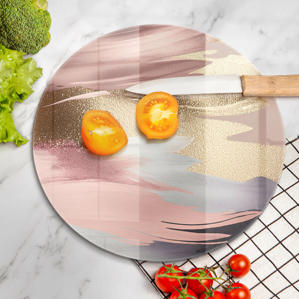 Skleněné krájecí prkénko Pastelové skvrny