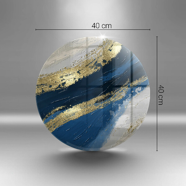 Skleněné krájecí prkénko Textura se zlatem