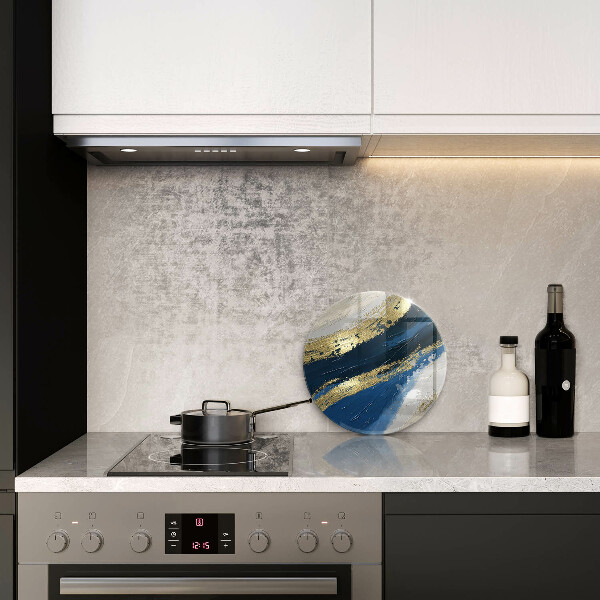 Skleněné krájecí prkénko Textura se zlatem