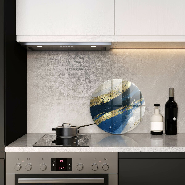 Skleněné krájecí prkénko Textura se zlatem