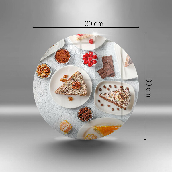 Skleněné krájecí prkénko Sladkost dortu