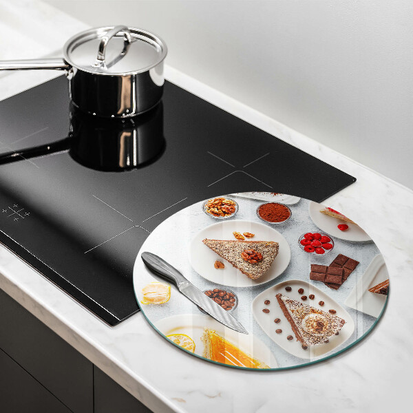 Skleněné krájecí prkénko Sladkost dortu