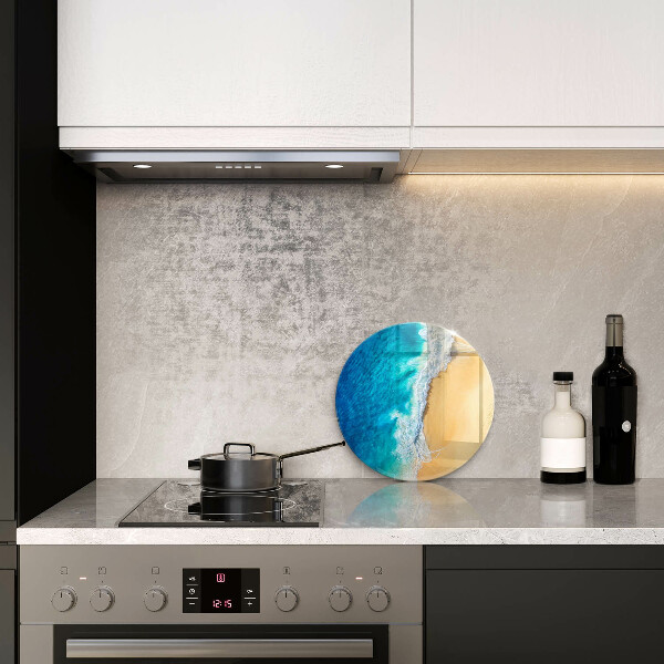 Skleněné krájecí prkénko Pláž a moře