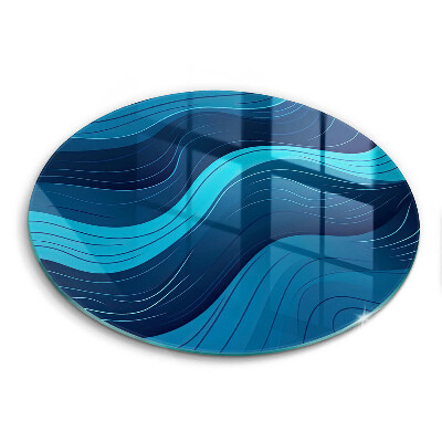 Skleněné krájecí prkénko Abstraktní vlny