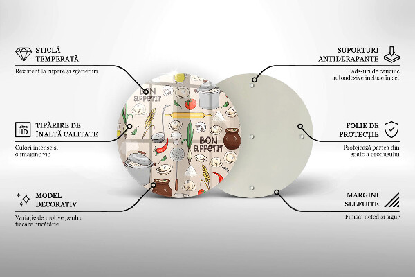 Skleněné krájecí prkénko Ilustrace kuchyně