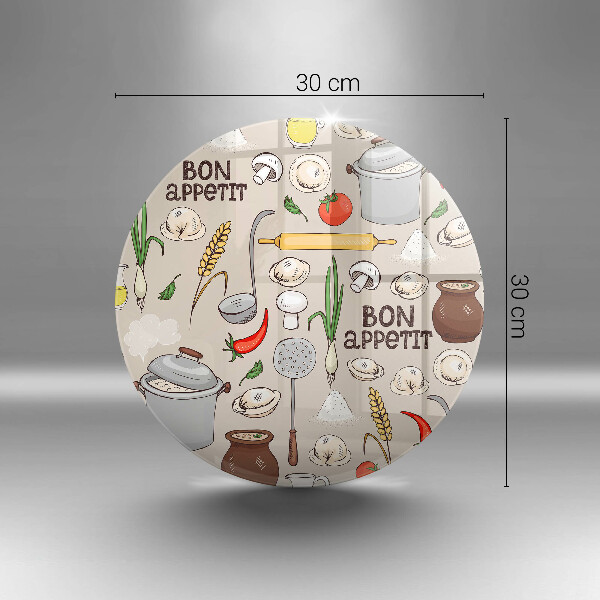 Skleněné krájecí prkénko Ilustrace kuchyně