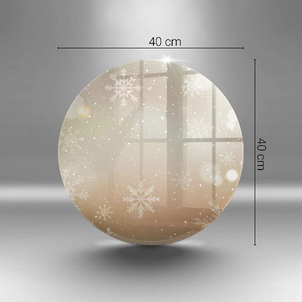 Skleněné krájecí prkénko Sněhové vločky