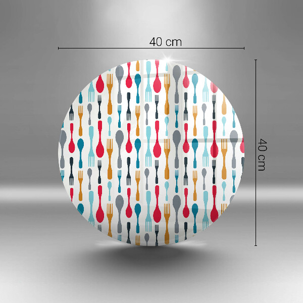 Skleněné krájecí prkénko Ilustrace lžíce