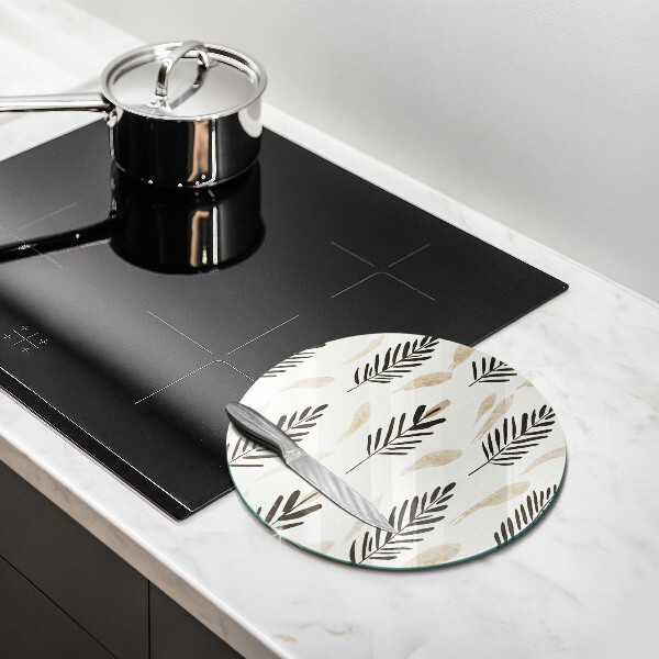 Skleněné krájecí prkénko Boho rostliny