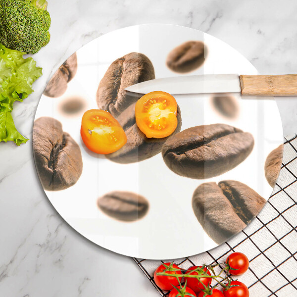 Skleněné krájecí prkénko Kávová zrna