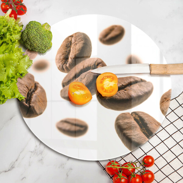 Skleněné krájecí prkénko Kávová zrna