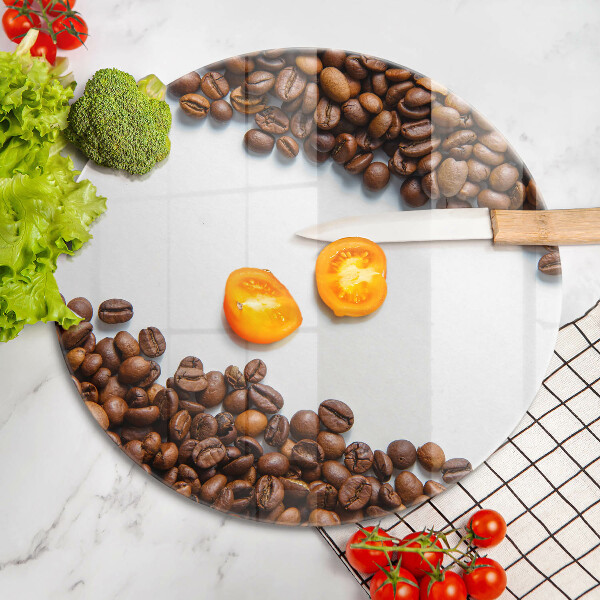 Skleněné krájecí prkénko Kávová zrna