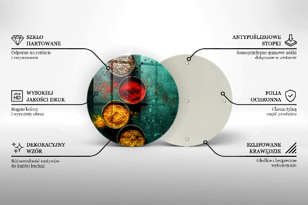 Skleněné krájecí prkénko Orientální koření