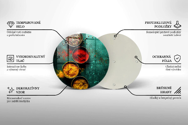 Skleněné krájecí prkénko Orientální koření