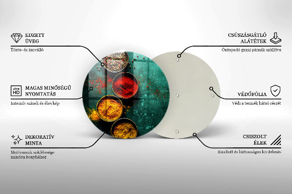 Skleněné krájecí prkénko Orientální koření