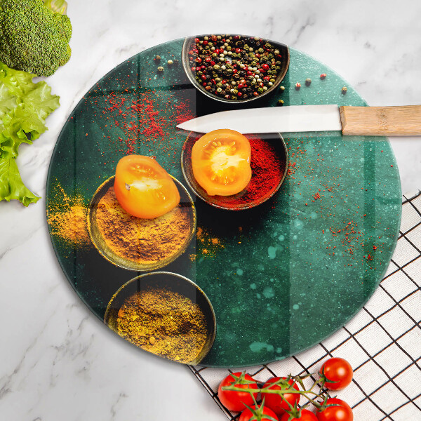 Skleněné krájecí prkénko Orientální koření