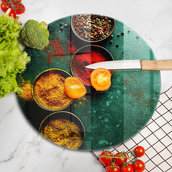 Skleněné krájecí prkénko Orientální koření