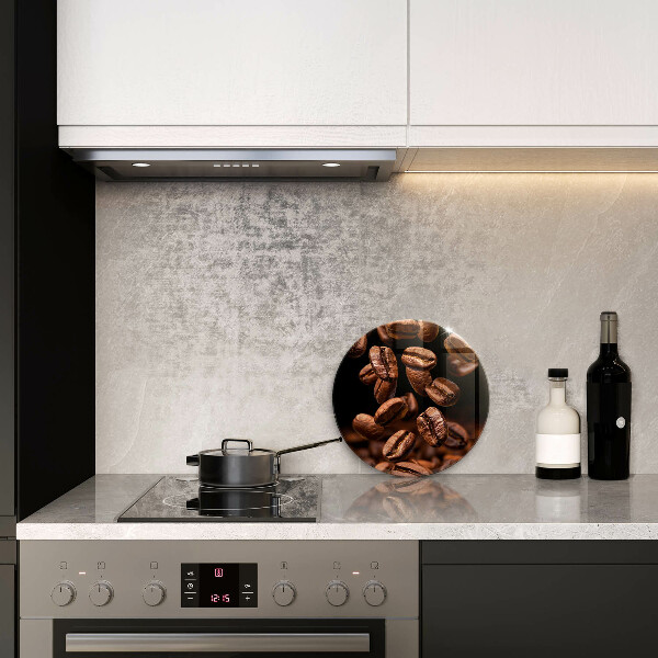 Skleněné krájecí prkénko Hnědá kávová zrna