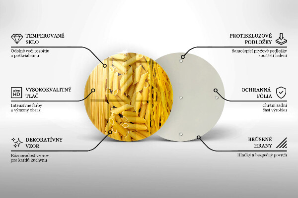 Skleněné krájecí prkénko Těstoviny