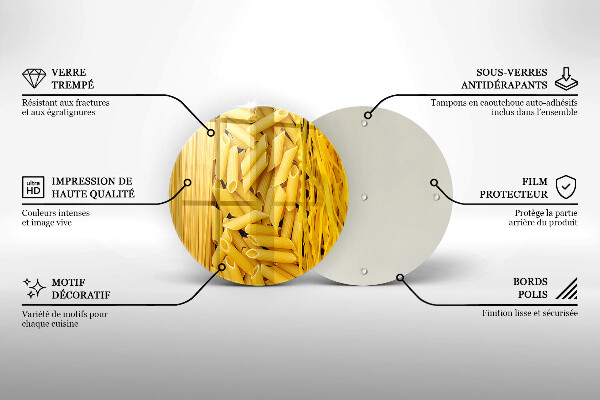 Skleněné krájecí prkénko Těstoviny