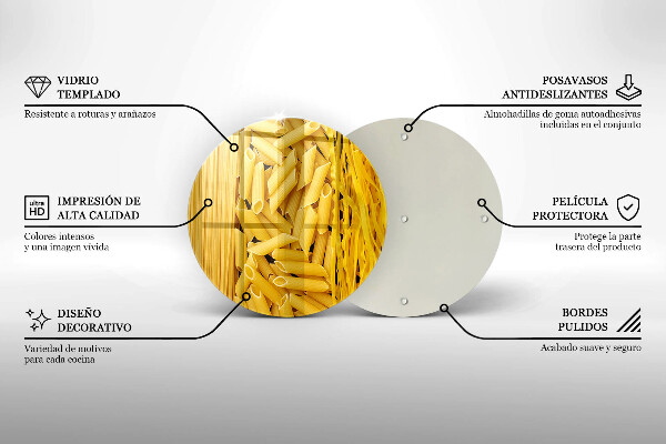 Skleněné krájecí prkénko Těstoviny