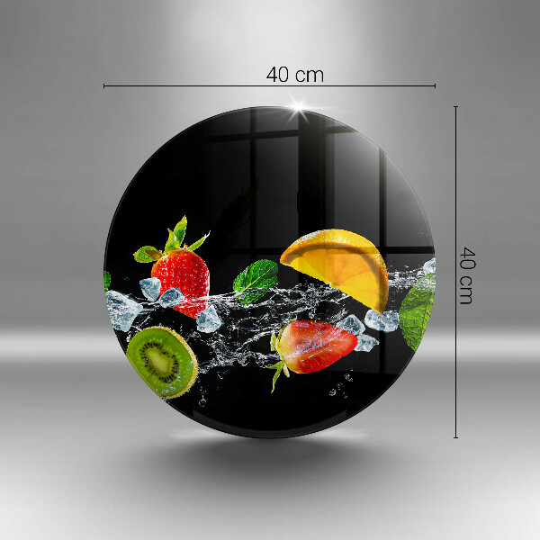 Skleněné krájecí prkénko Ovoce ve vodě