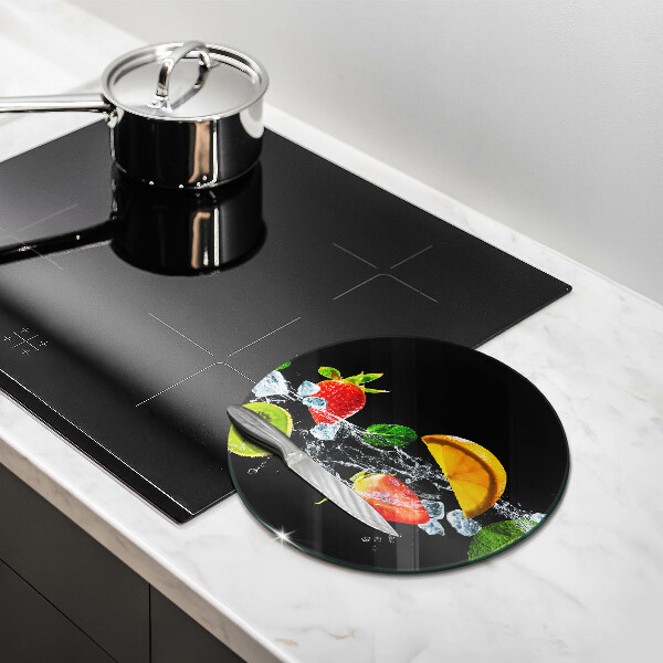 Skleněné krájecí prkénko Ovoce ve vodě