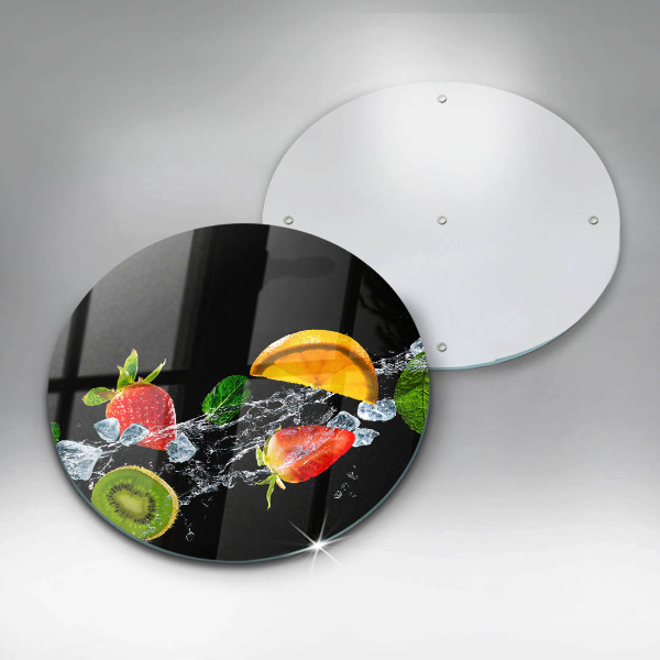 Skleněné krájecí prkénko Ovoce ve vodě