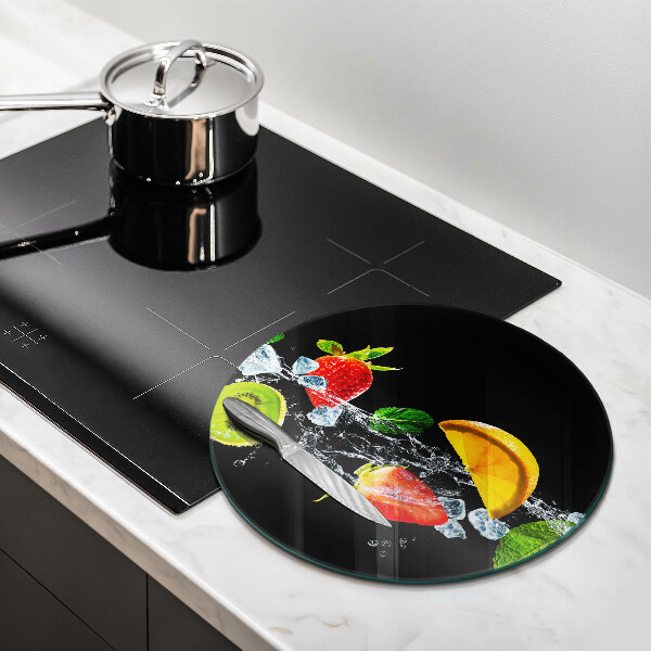 Skleněné krájecí prkénko Ovoce ve vodě