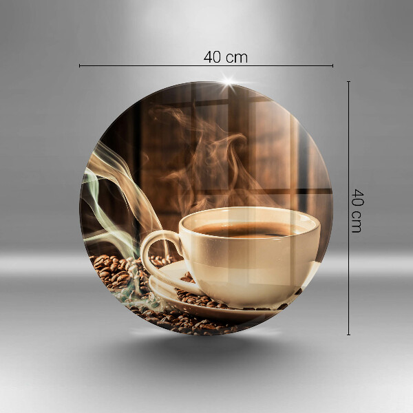 Skleněné krájecí prkénko Šálek a kávová zrna