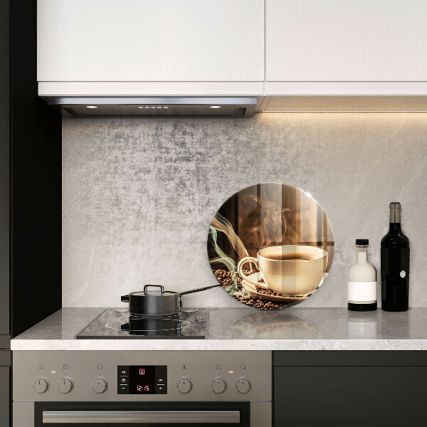 Skleněné krájecí prkénko Šálek a kávová zrna