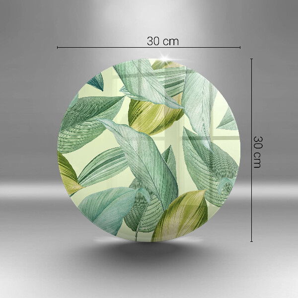 Skleněné krájecí prkénko Zelené tropické listy