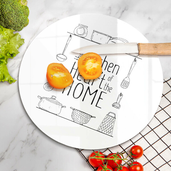 Skleněná deska do kuchyně Nápis věta