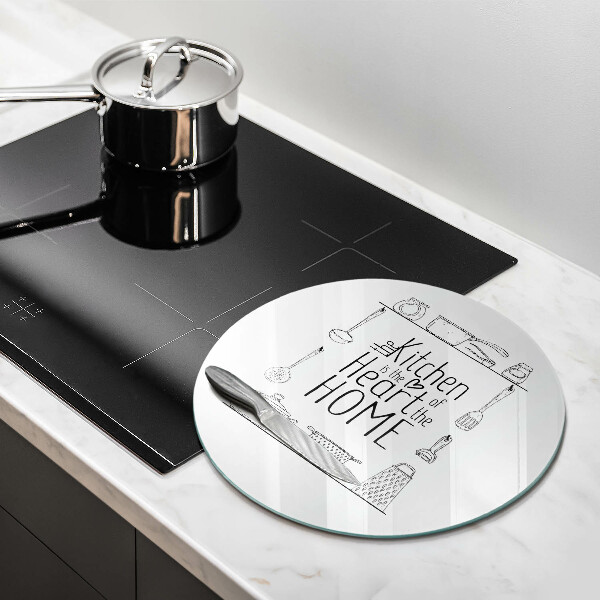 Skleněná deska do kuchyně Nápis věta