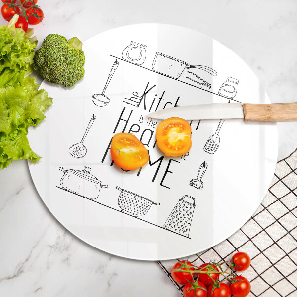 Skleněná deska do kuchyně Nápis věta