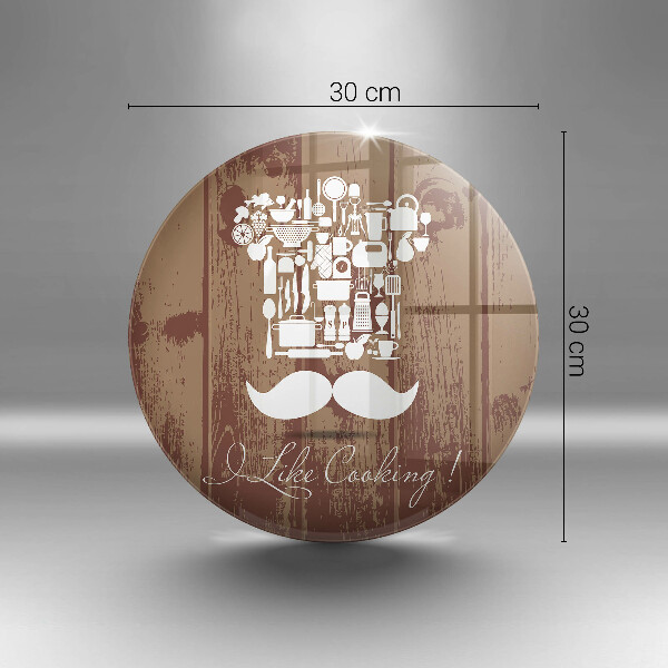 Skleněná deska do kuchyně I like cooking
