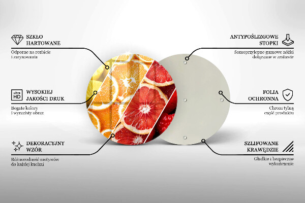 Skleněná deska do kuchyně Barevné ovoce