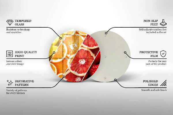 Skleněná deska do kuchyně Barevné ovoce