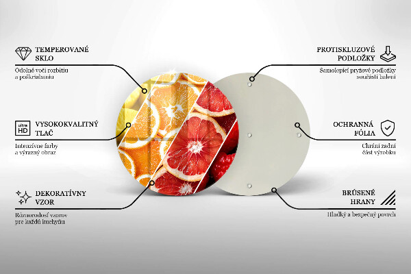 Skleněná deska do kuchyně Barevné ovoce