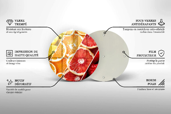 Skleněná deska do kuchyně Barevné ovoce