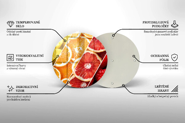 Skleněná deska do kuchyně Barevné ovoce